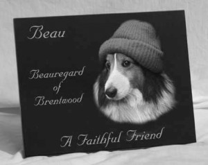 8½ x 11 China Black Marble Memorial