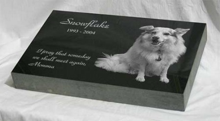 16 x 10 x 2 Memorial Pet Marker - Special order 8 weeks